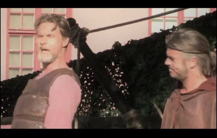 Actor Henrik Norman as Little John in Music Theatre Robin Hood