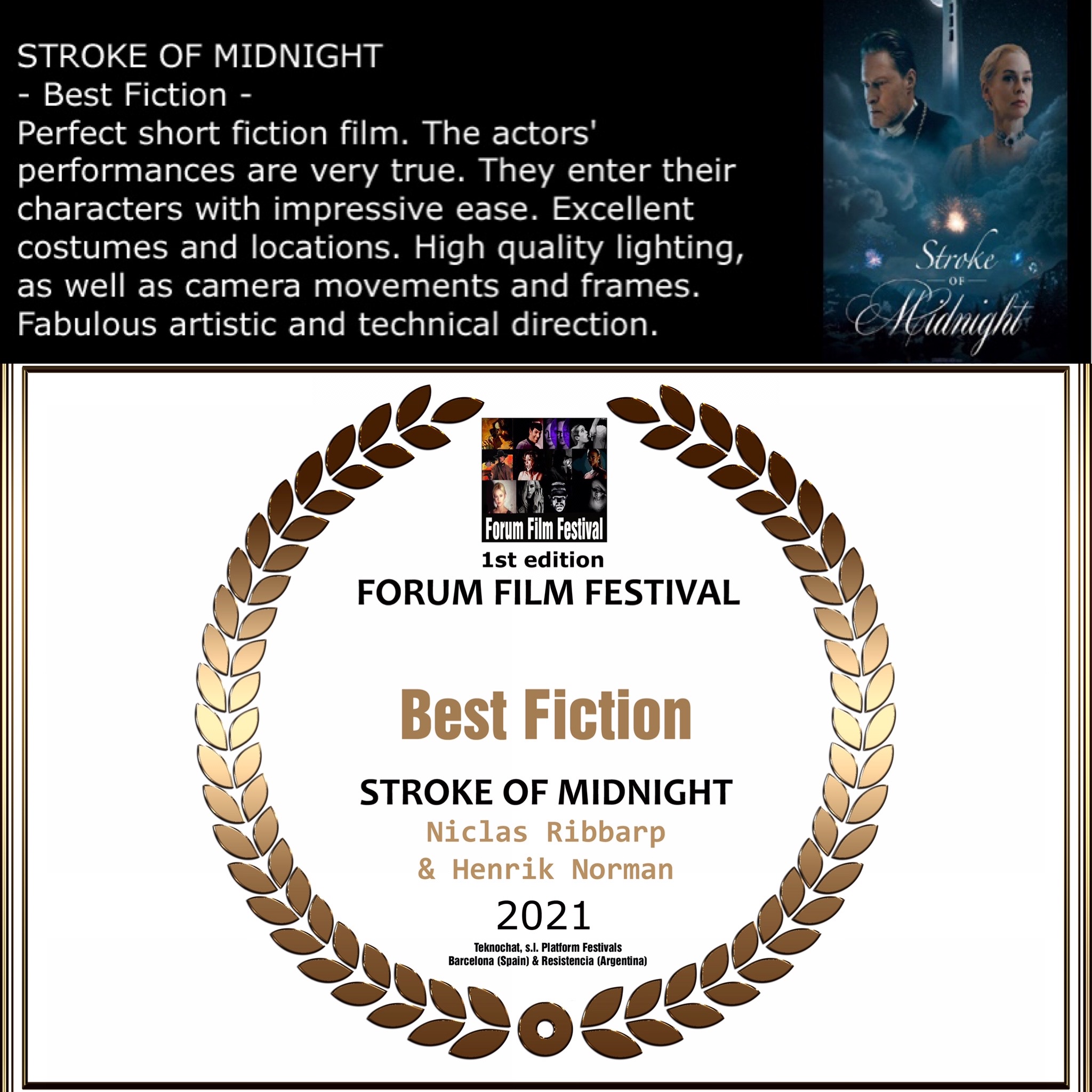Best Fiction Stroke of Midnight with review