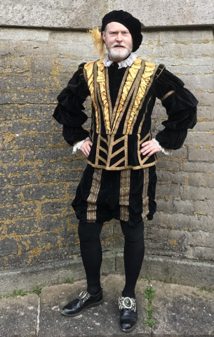 Actor Henrik Norman as 16th century nobleman in the short Tager du 2021